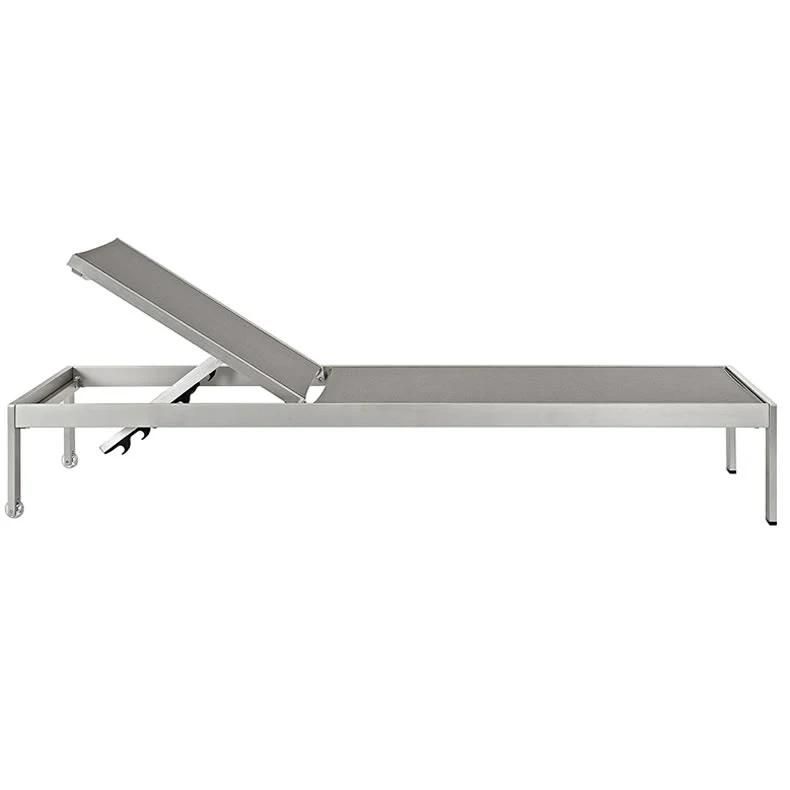 Modern Outdoor Aluminum Reclining Beach Sun Lounger Chair