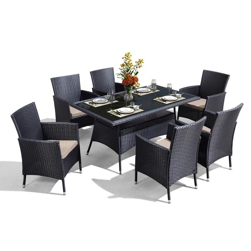 Outdoor Dining Rattan Patio Garden Outside Furniture