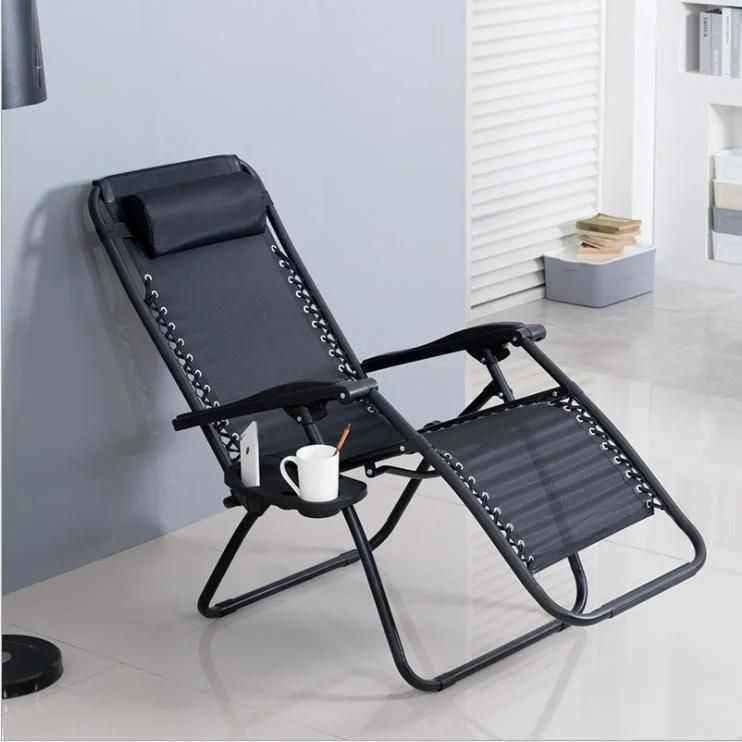Adjustable Metal Frame Chair Public Patio Furniture Outdoor Folding Chair