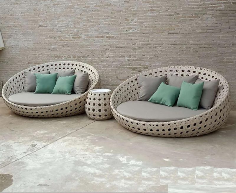 Modern Outdoor Pool Sun Protection Rattan Furniture Sofa Daybed Wholesale