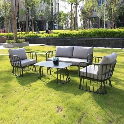 High Quality New Arrival Leisure Garden Patio Sofa Set Outdoor Aluminium Frame Furniture