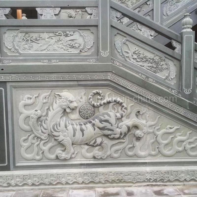 Large Stone Carving Archway Village Entrance Granite Door Archway Stone Paifang for Temple Mountain Gate