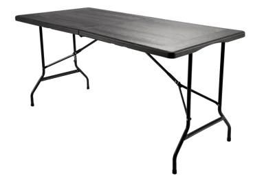 5FT Newest Design Wood Grain Plastic Folding Table