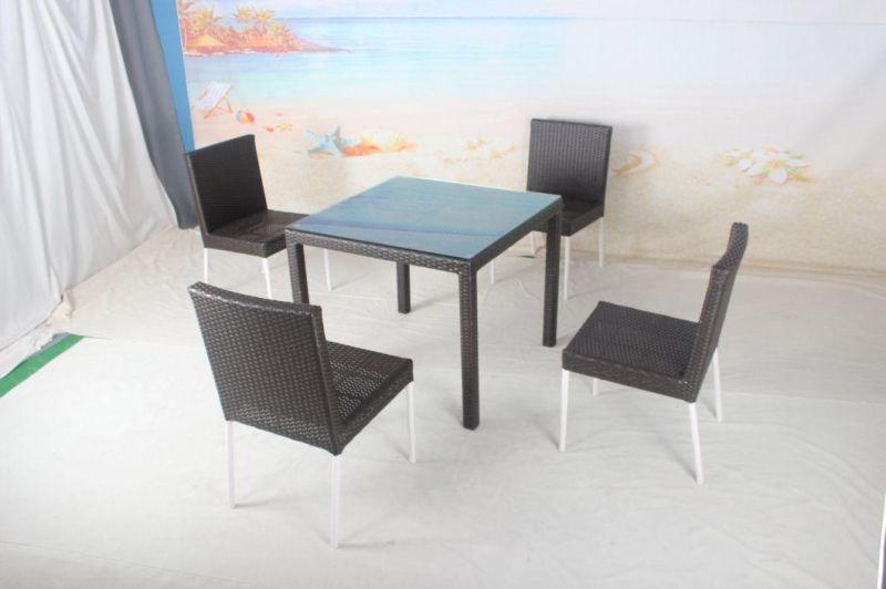 Foshan Shunde PE Rattan Rattan Table and Chair Outdoor Furniture Synthetic Rattan Chair