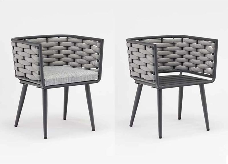 New Design Patio Outdoor Furniture Bistro Furniture Aluminum Dining Chair