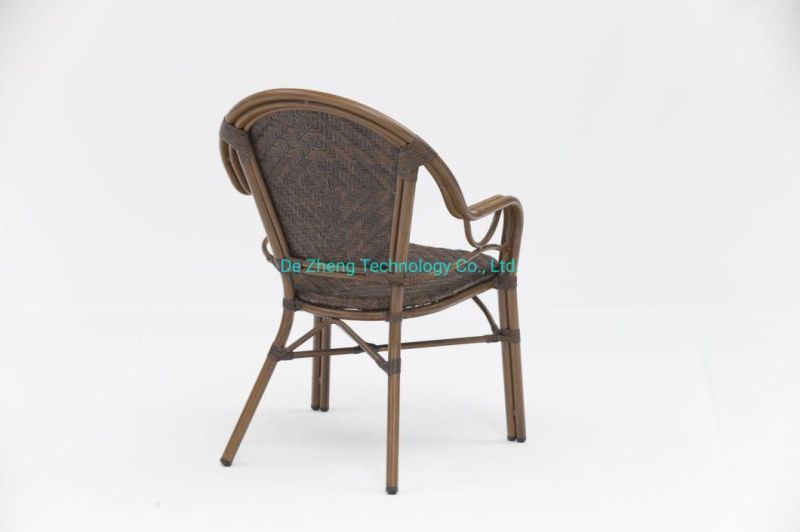 Wholesale Manufacturer Nordic Simple Modern PE Rattan Back Holiday Dining Outdoor Chair