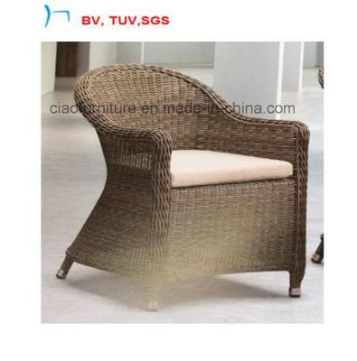 Hot Selling Leisure Round Rattan Dining Chair with Cushion (CF1244C)