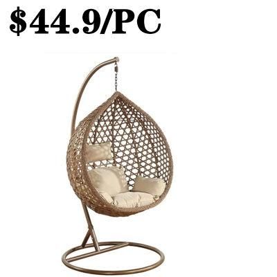Egg Leisure PE Rattan Modern Patio Garden Outdoor Swing Chair