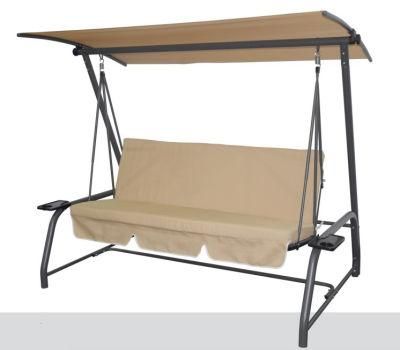 Family Swing Chair with Simple Polyester Canopy
