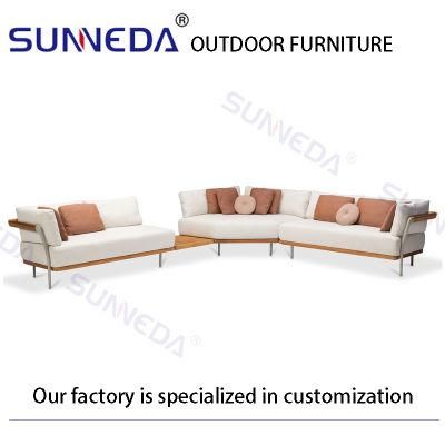 Outdoor Rattan Sofa Courtyard Tea Table Combination Romantic Leisure Furniture