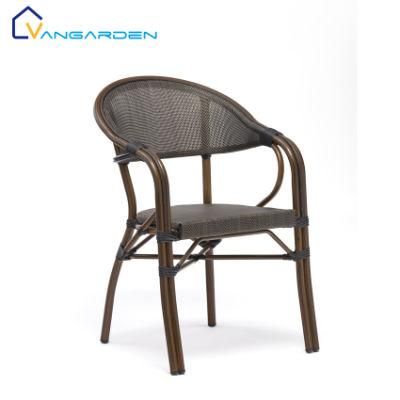 Factory Promotion Aluminum Outdoor Patio Chairs with Plastic Mesh