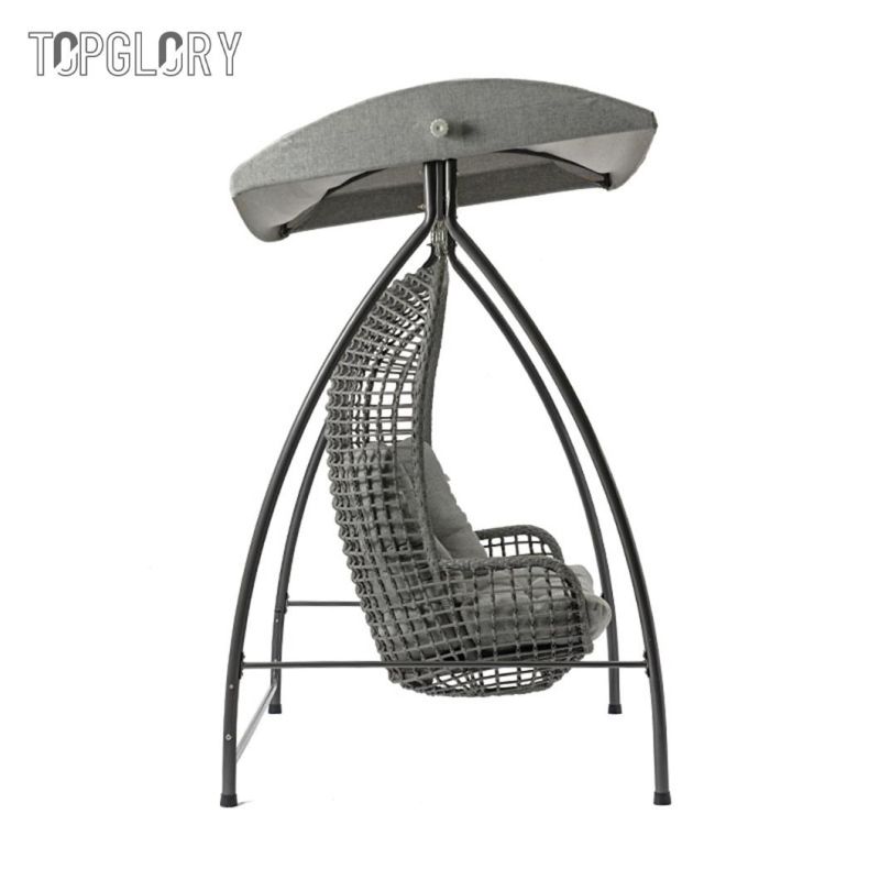 Hot Sales Quality Metal Frame Egg Swing Double Outdoor Chairs