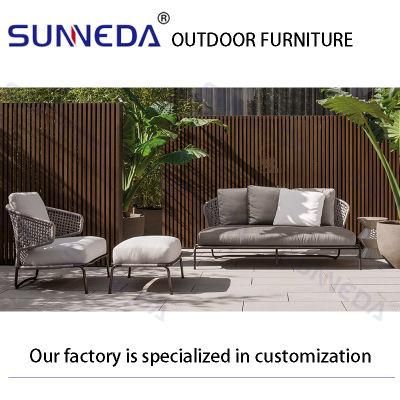 Garden Sets Outdoor Furniture Aluminum Chair Patio Lounge with Table