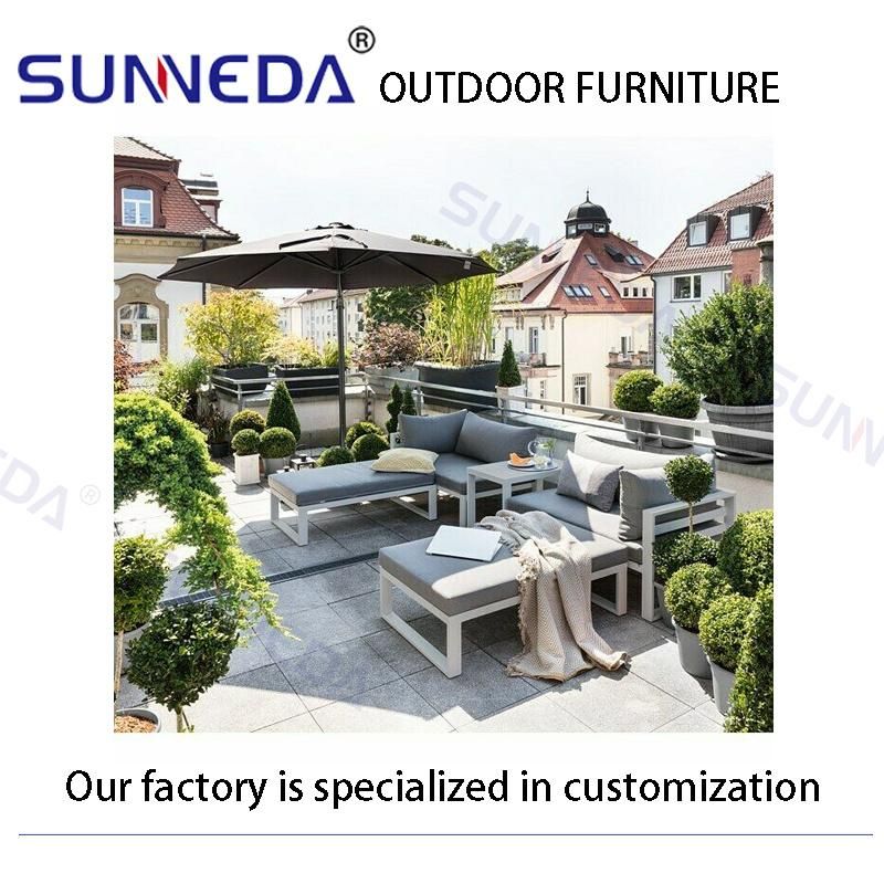 Outdoor Presentable Simple Modern Artistic Aluminum Frame Sofa Bed