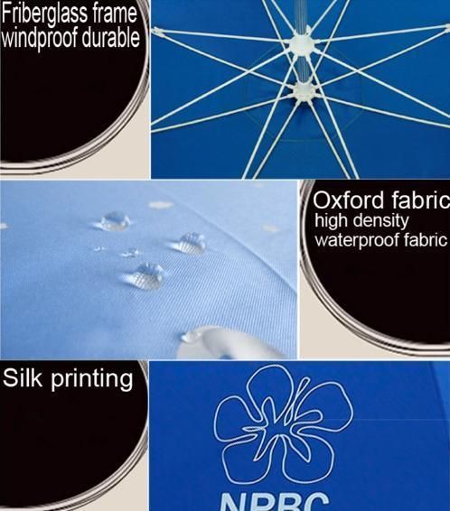UV Protection Outdoor Large Beach Sun Umbrella with Restaurant Garden