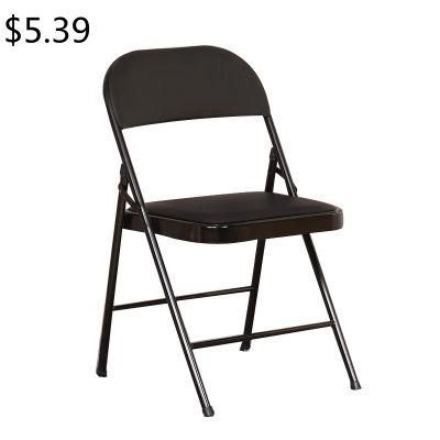 Metal Fashion Frame Armless Foldable Outdoor Banquet Dining Folding Chair