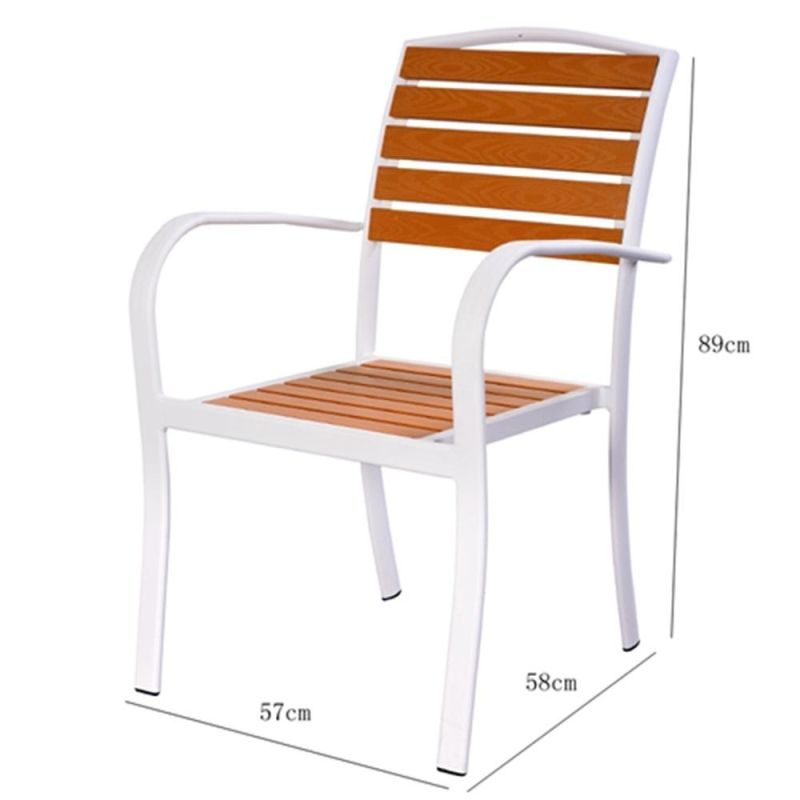 Hot Selling China Factory Aluminum Outdoor Stacked Waterproof Dining Chair