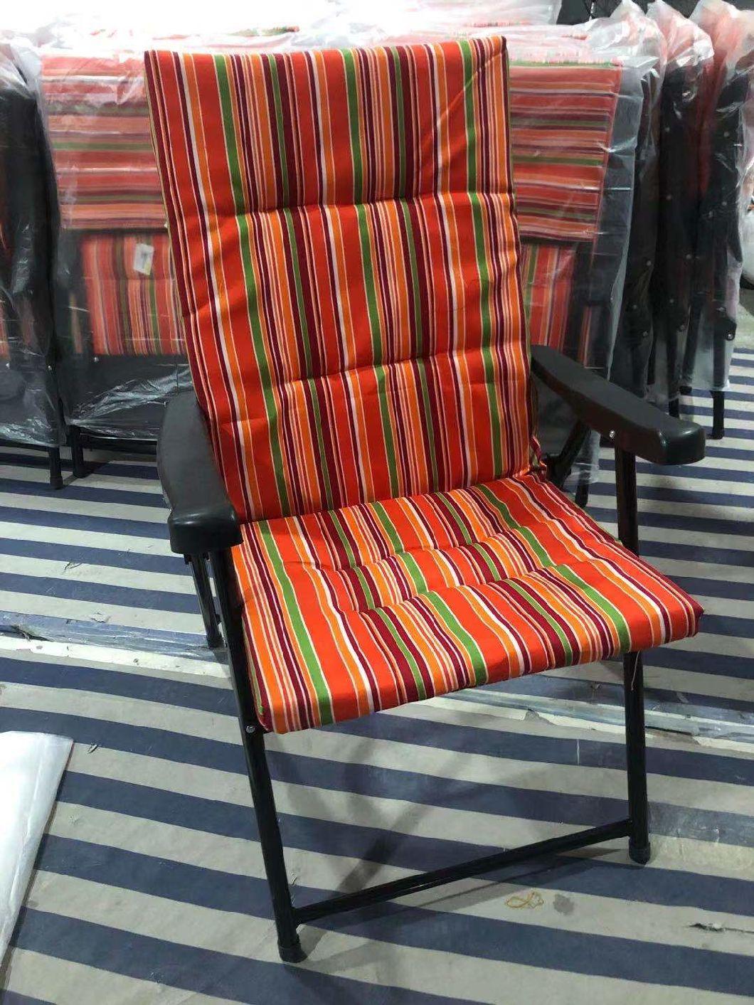 Add Cotton Chair, Beach Chair, Outdoor Leisure Portable Beach Chair with Cotton for Home Use