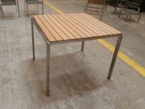 Garden Coffee Table with Plastic Wood Top