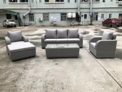 Aluminum Outdoor Darwin or OEM Grey Garden Sofa Sets Wicker Patio Furniture