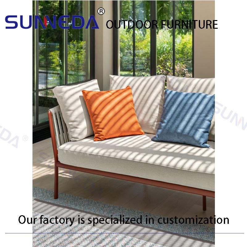 Rattan Outdoor Wicker Woven Valentine Closer Hug Hang out Loveseat