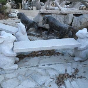Garden Park Outdoor Grey Granite Animal Bench
