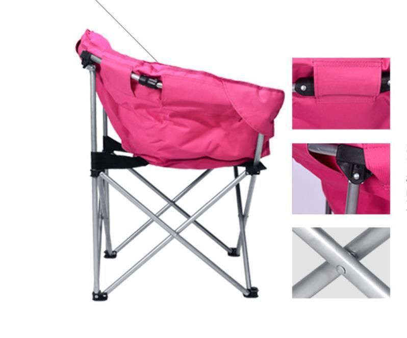 Deluxe Moon Chair Folding Camping Hiking Indoor Outdoor Garden Fishing Foldable