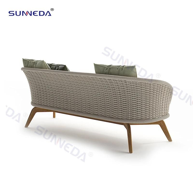 Leisure Rope Garden Gazebo Sofa Love Seat Outdoor Furniture