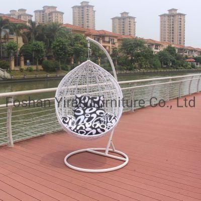 Outdoor Single Seat Garden Furniture Rattan Patio Swings Hanging