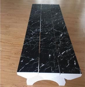 New Modern Style Popular Marble Style Plastic Long Bench