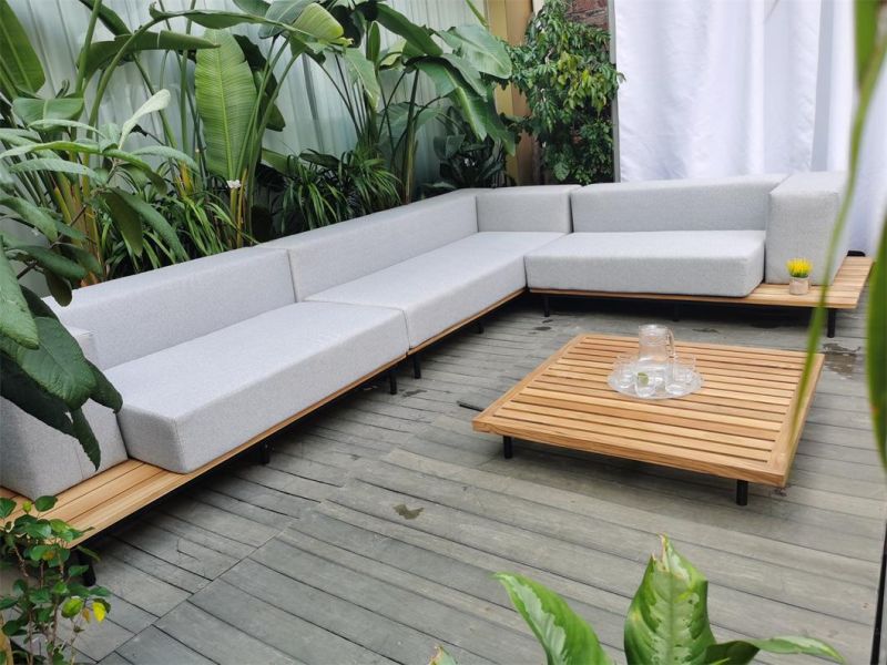 New Style Wooden Garden Outdoor Patio Outdoor Wooden Furniture Sofa