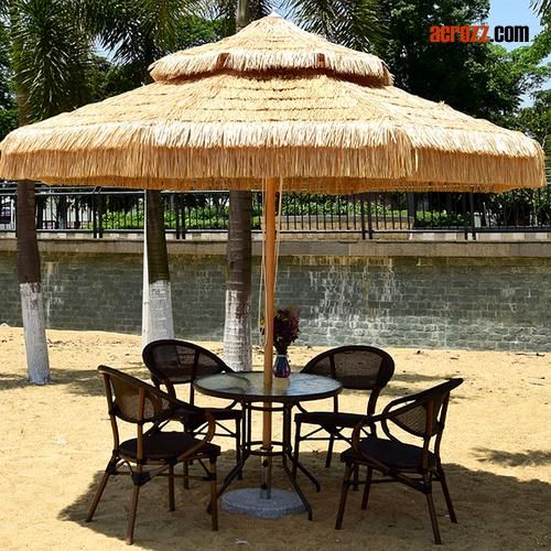 Garden Outdoor Patio Beach Straw Grass Umbrella Parasol Sunshade