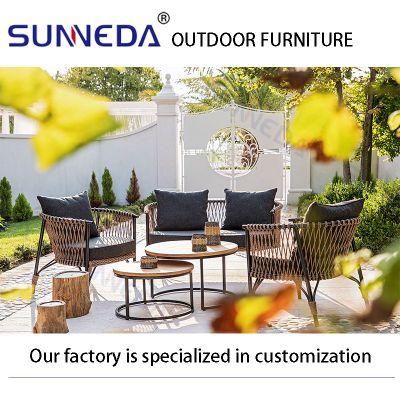 All Weather Durable Leisure Weaving Olifen Waterproof PE Rattan Outdoor Armchair Furniture