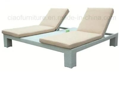 Outdoor Rattan Beach Chaise Sun Lounger