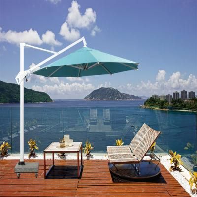 High Quality Luxury Outdoor Garden Iron Frame Cantilever Umbrella