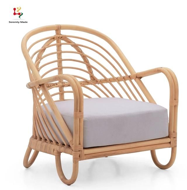 Ins Nordic Combination Balcony Rattan Chair Single Sofa Simple Household Living Room Leisure Chair