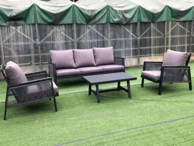 New Aluminium+ Rope Outdoor Sectionals on Sale Garden Furniture Corner Sofa