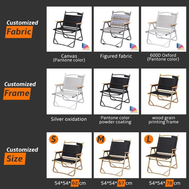 Flower Cloth Garden New Style Aluminum Frame Folding Camping Chair