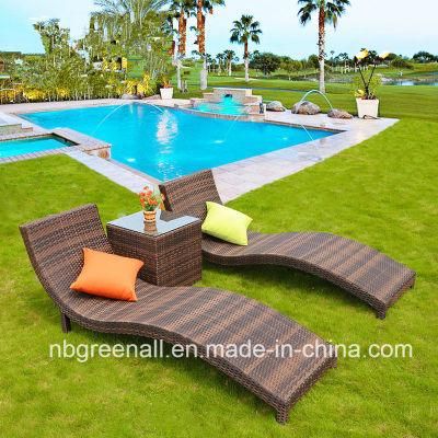 Comfirtable Outdoor Garden Daybed Hotel Double Sun Bed Pool Furniture