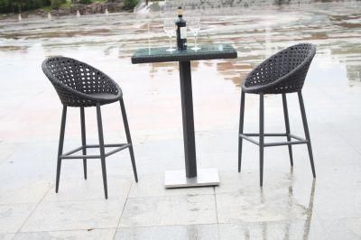 European Hotel OEM Kraft Paper Package Chairs Rattan Bar Set