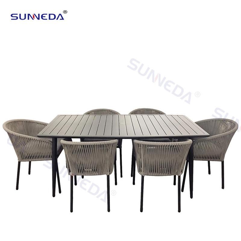 Aluminium Alloy Disassembly Structure Courtyard Lawn Pub Manor Outdor Armchair Set