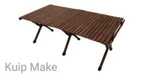 Large Size Wood Portable Leisure Camping Roll Table
