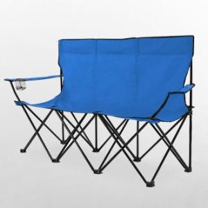 Uplion Outdoor Three Person Folding Portable Camping Bench Soft Double Seat Beach Chair