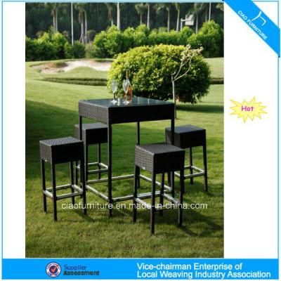 Aluminum Furniture Outdoor Bar Stool with Bar Table