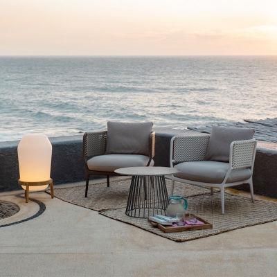 Nordic Style Hotsale Waterproof Weave PE Rattan Outdoor Chaise Lounge Furniture