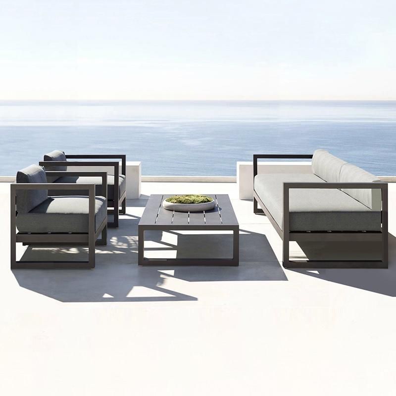 Nordic Outdoor Sofa Villa Rope and Aluminum Frame Combination Hotel Outdoor Furniture