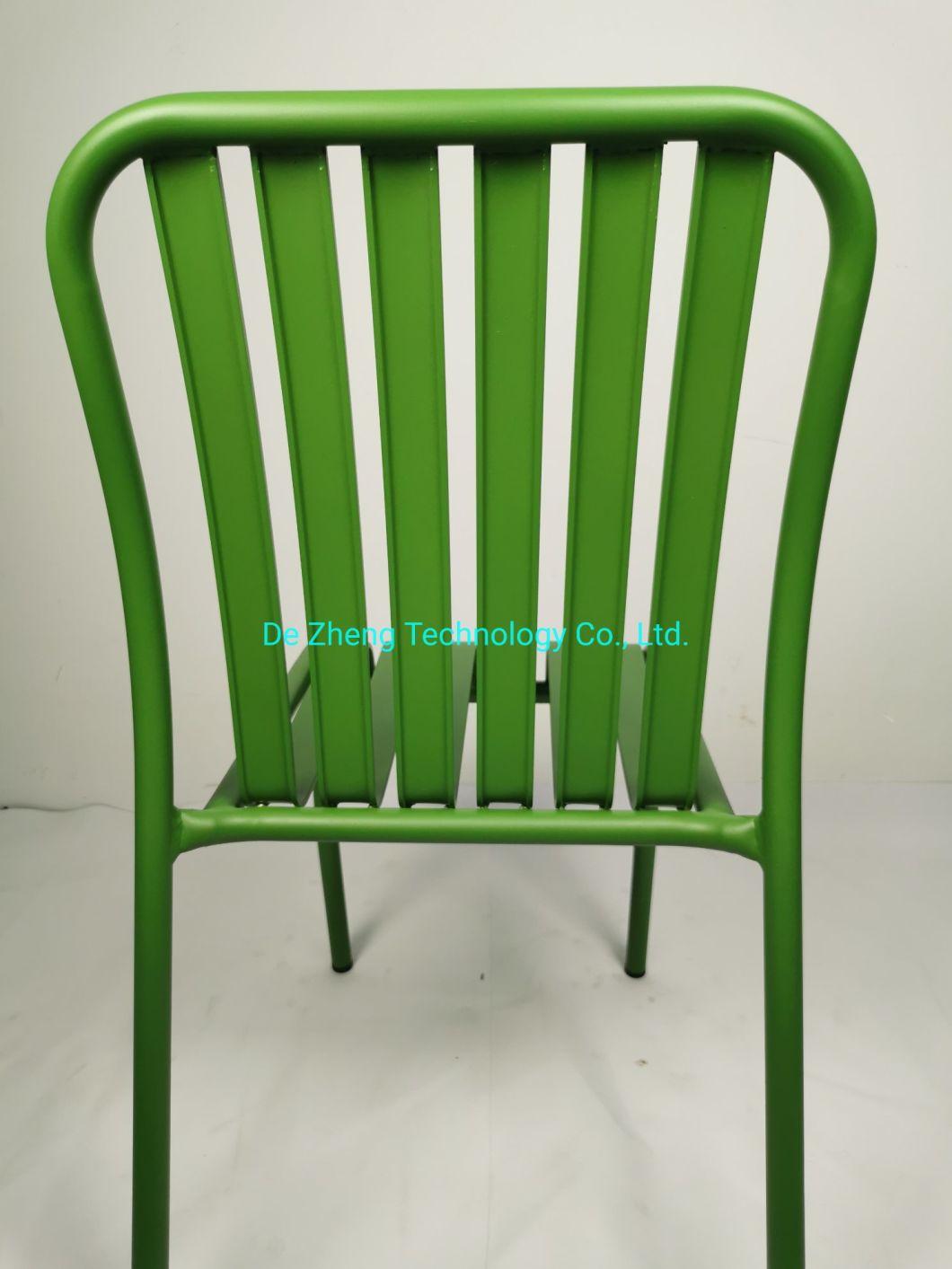 China Supplier Factory Direct Aluminum Slat Modern Outdoor Bistro Dining Set
