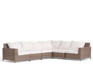 Garden Rattan Wicker Furniture Luxury Lounge Sofa Set