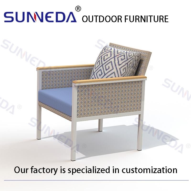 Rattan Plastic Outdoor Patio Furniture Table and Chair Garden Furniture with Coffee Table