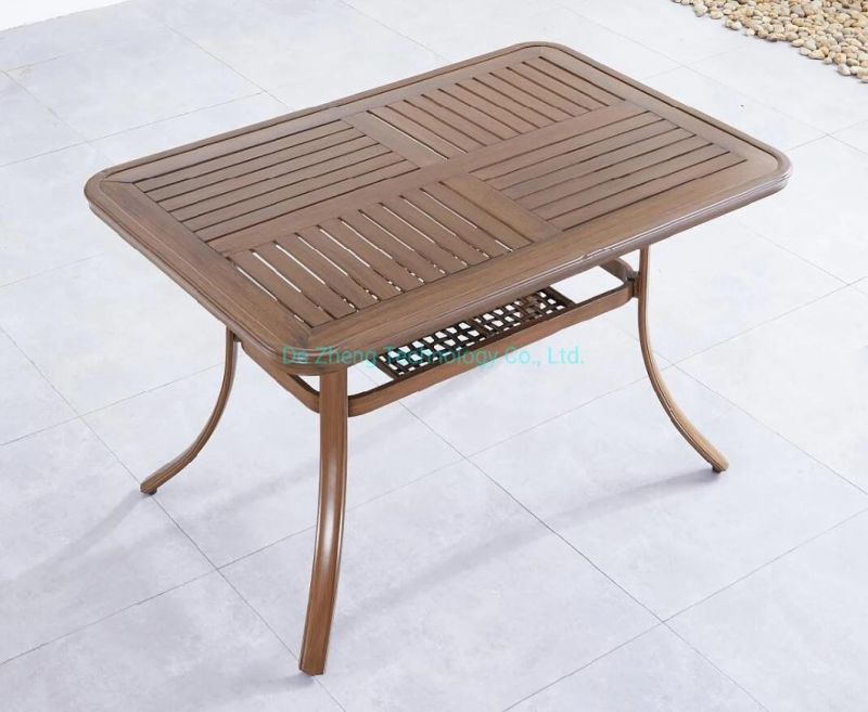 New Arrival Outdoor Garden Patio Furniture Moulded Aluminum Round Outdoor Table and Chairs Set